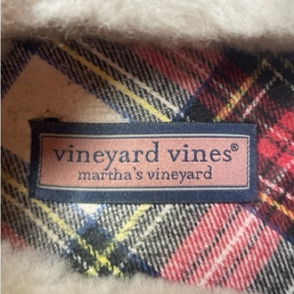 Vineyard Vines Men’s Chocolate Brown Suede Shearling Lined Slippers - Picture 7 of 9